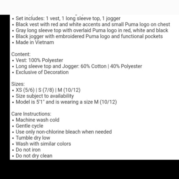 Puma Boy's Kid's 3-piece Vest Set nwt - Picture 2 of 6